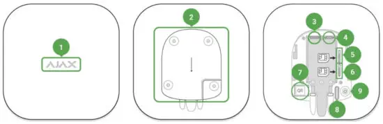 AJAX Hub 2 Plus Wireless Intelligent Security System Control Panel - figure 1