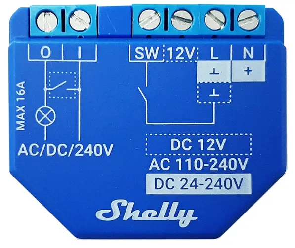 Allterco Robotics SHELLYPLUS1 16A Bluetooth Wi Fi Smart Switch
