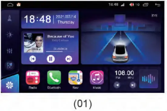 Wise Success LT003A3 Car Multimedia - Main manu