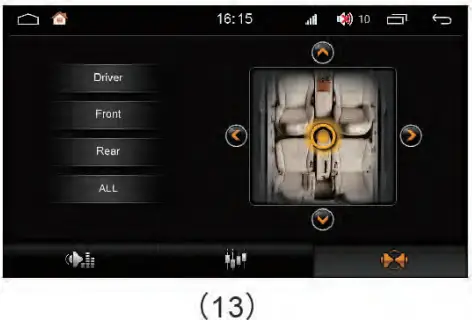 Wise Success LT003A3 Car Multimedia - Sound satting 2