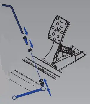 FANTEC CSL Elite Pedals Loadcell Kit User Guide - Insert the M8 screws with washer