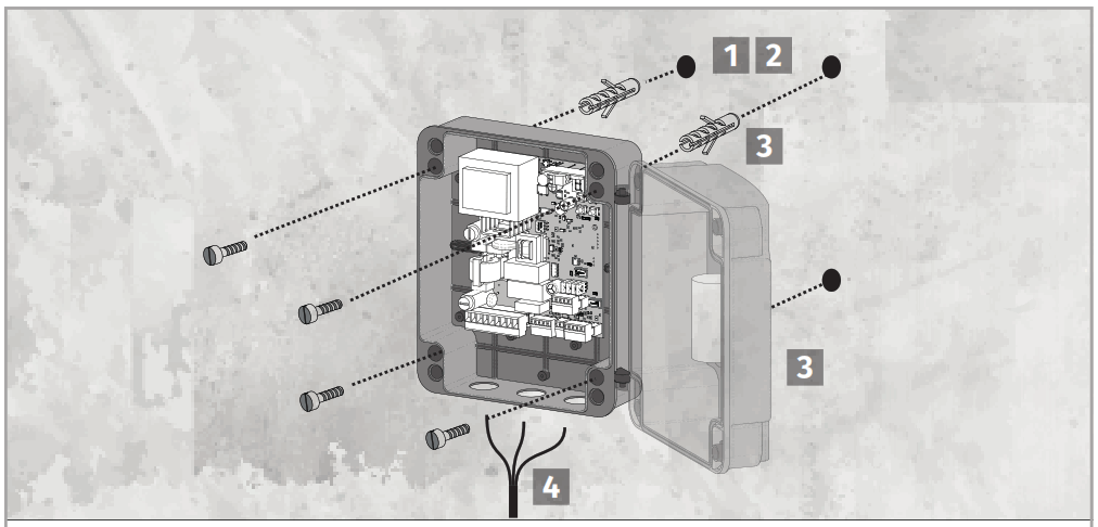 Motorline KVM105 automation for Garage doors - FIG 14