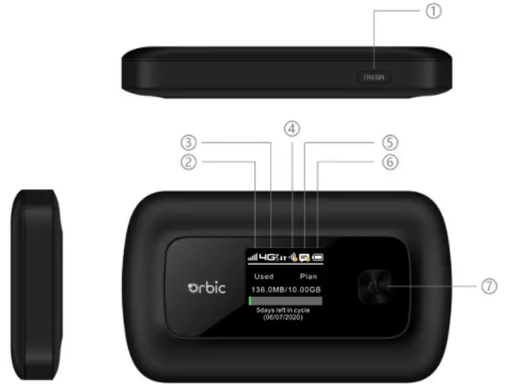 verizon Orbic Speed mobile hotspot - General Appearance 1