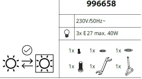 Leuchten Direkt 15461-55 MELVIN Floor Lamp with 3 Light-1