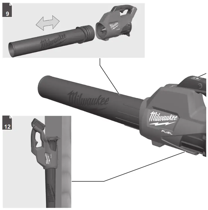 milwaukee 4933459825 M18 FBL 0 Fuel Leaf Blower 18V Bare Unit - fig 1