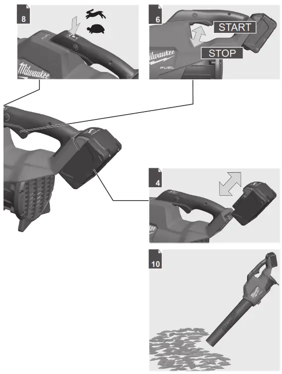 milwaukee 4933459825 M18 FBL 0 Fuel Leaf Blower 18V Bare Unit - fig 2