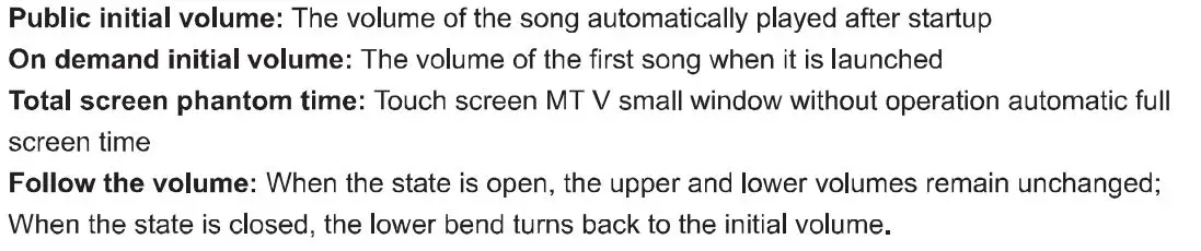 A7 InAndOn KOD Karaoke Machine User Guide - Setting