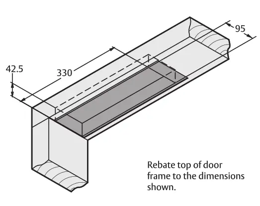 LOCKWOOD LWL9854H90 9800 Series Concealed Overhead Door Closer - DOOR 1