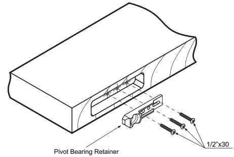 LOCKWOOD LWL9854H90 9800 Series Concealed Overhead Door Closer - DOOR FRAM4