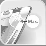 Tefal Steam Iron User Manual - Allow your iron to heat up with a full water tank while