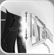 Tefal Steam Iron User Manual - Hold the iron at a distance of a few centimeters