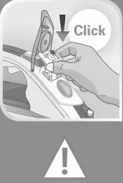 Tefal Steam Iron User Manual - Insert the valve in place, pushing it until you hear a click