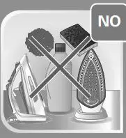 Tefal Steam Iron User Manual - Never use chemical or abrasive product