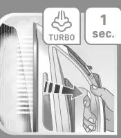 Tefal Steam Iron User Manual - Press the turbo steam button