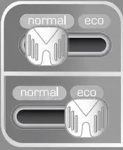 Tefal Steam Iron User Manual - Set the slider on the normal or eco setting