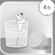 Tefal Steam Iron User Manual - Soak the valve for 4 hours in a glass of water