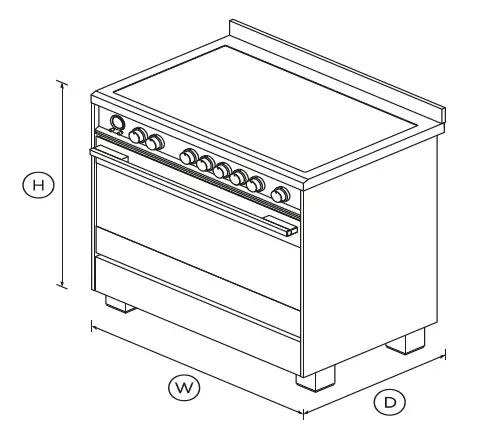 FISHER-PAYKEL-OR90SDI6X1-90cm-5-Zones-Self-Cleaning-Freestanding-Induction-Cooker-with-SmartZone-fig-1