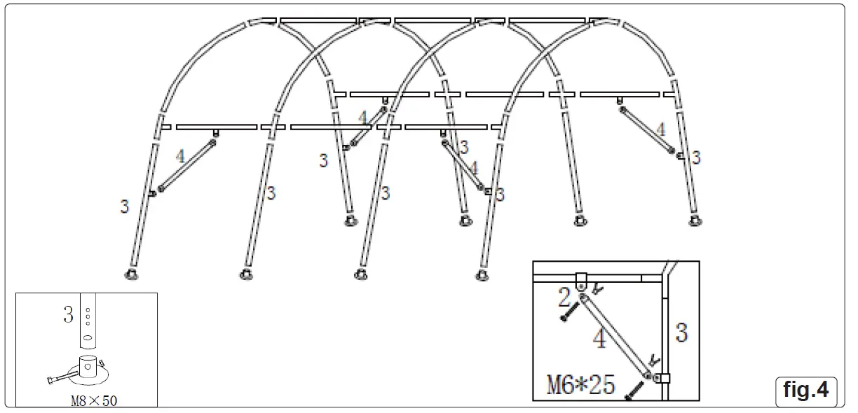 SEALEY-CPS03-Dome-Roof-Car-Port-Shelter-3