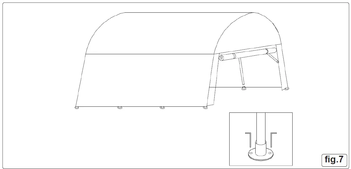 SEALEY-CPS03-Dome-Roof-Car-Port-Shelter-5