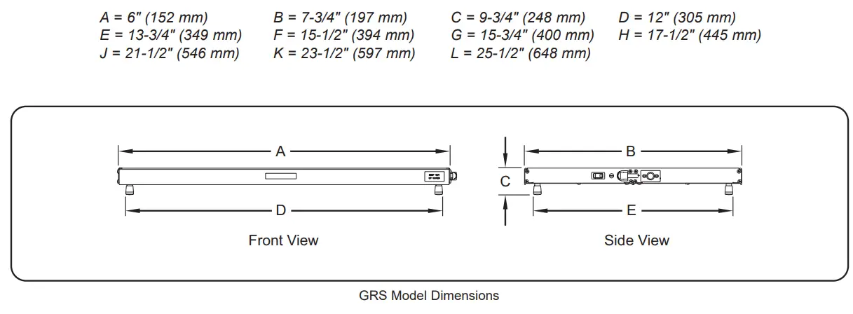 GRS-18-E Glo-Ray 18" Wide x 13 3/4" Deep Stainless Steel Specifications