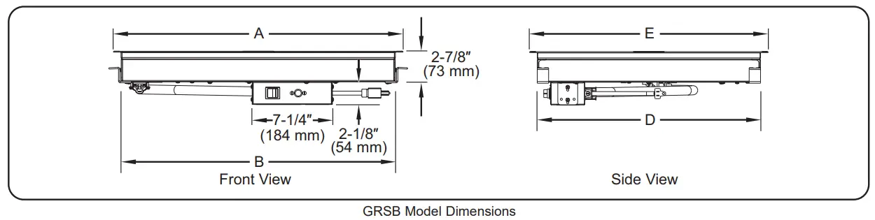 GRS-18-E Glo-Ray 18" Wide x 13 3/4" Deep Stainless Steel Specifications