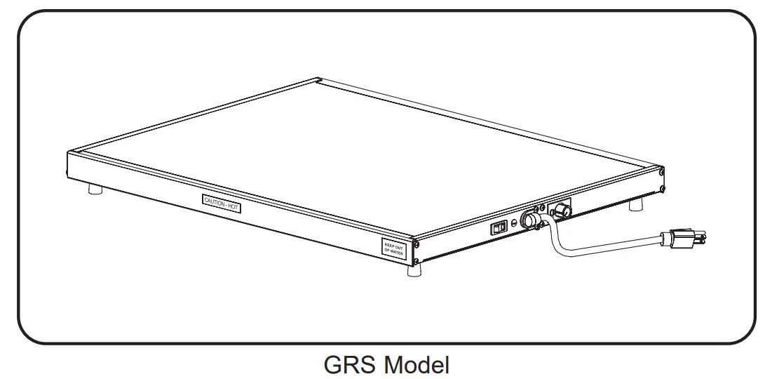 GRS-18-E Glo-Ray 18" Wide x 13 3/4" Deep Stainless Steel Model Discription