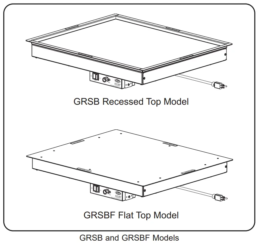 GRS-18-E Glo-Ray 18" Wide x 13 3/4" Deep Stainless Steel Model Discription