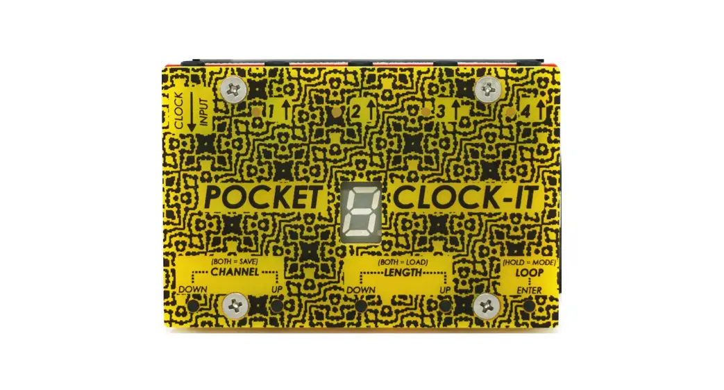 Moffenzeef Modular 210353 Pocket Clock-it Ueb Powered Generative Sequencer + Clock Divider User Guide
