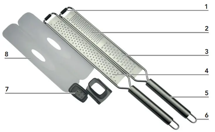 MAXXMEE 05485 Stainless Steel Grater - FIG