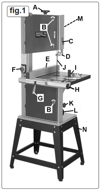 SEALEY SM1305 305mm Professional Bandsaws - FIG 2