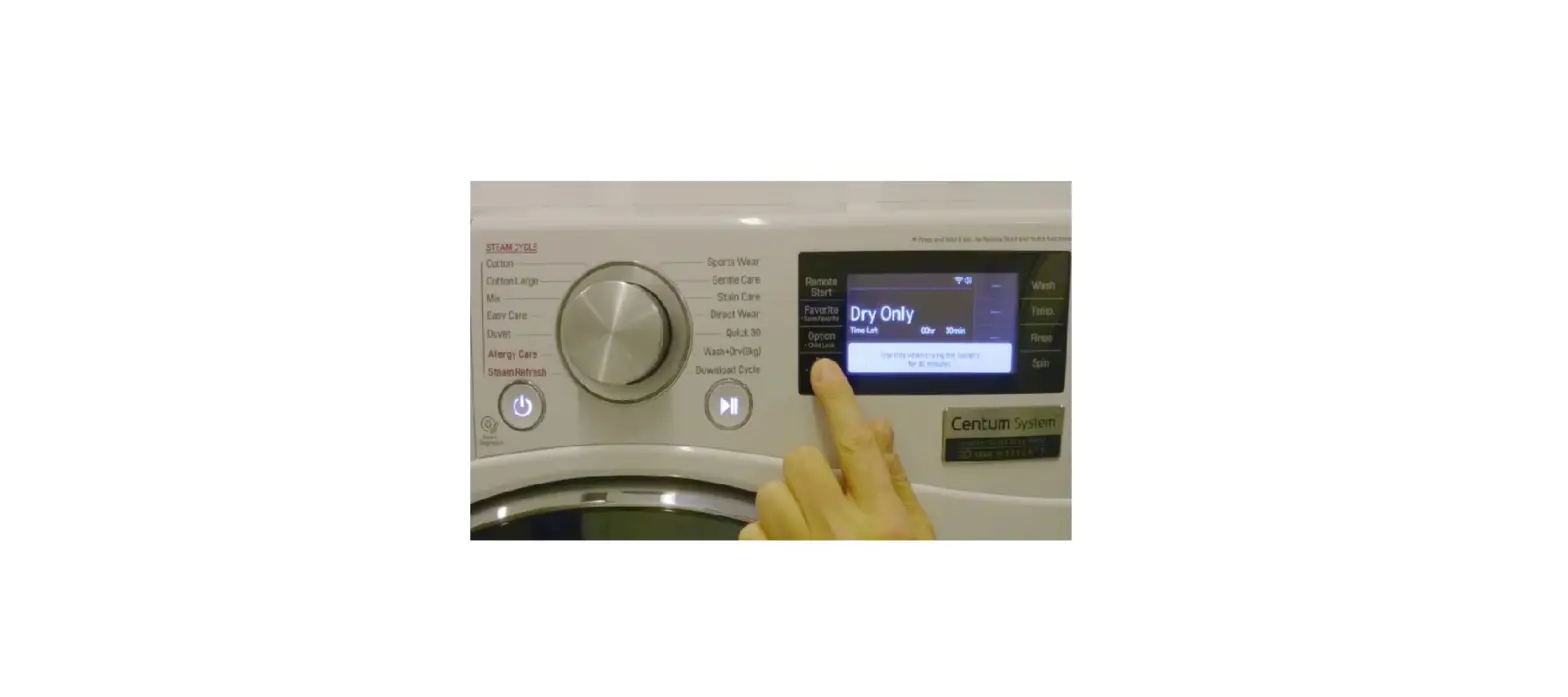 Lg How To Use Operating The Dryer User Manual