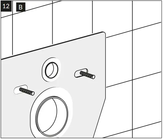 cersanit 63114 Wall-Mounted Toilet Bowl 12B