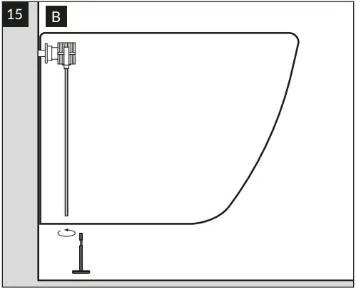 cersanit 63114 Wall-Mounted Toilet Bowl 15B