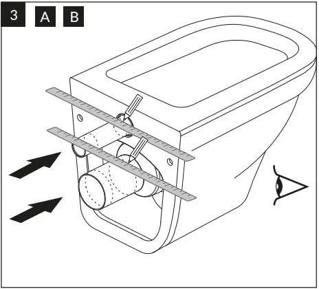 cersanit 63114 Wall-Mounted Toilet Bowl 3AB