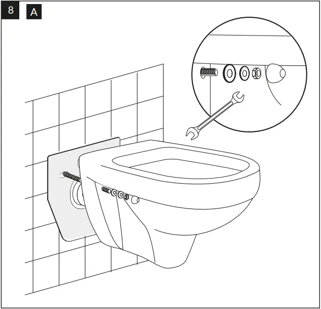 cersanit 63114 Wall-Mounted Toilet Bowl 8A
