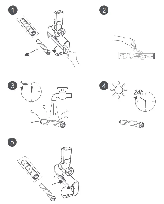 eufy T2501 Handstick Vacuum Cleaner - Clean the Rolling Brushes