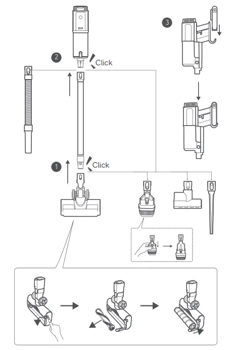 eufy T2501 Handstick Vacuum Cleaner - Release button2