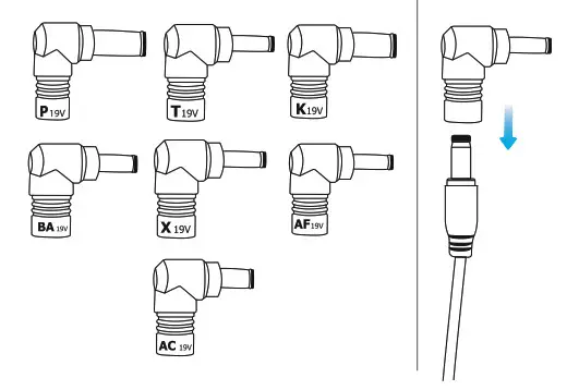 Trust Xera 90W Laptop Charger - Connect Tip