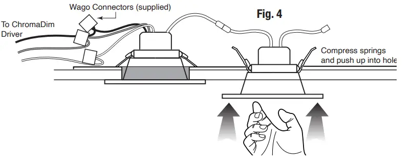 GM Lighting 100824 ChromaDim 4 Inch 10W Downlight - Fig 1