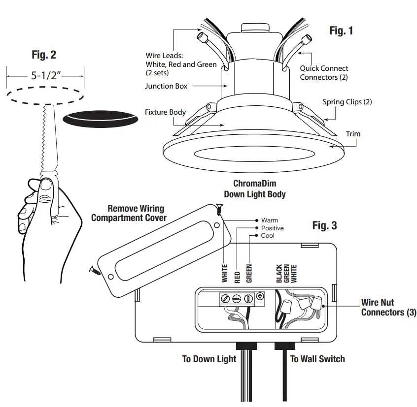 GM Lighting 100824 ChromaDim 4 Inch 10W Downlight