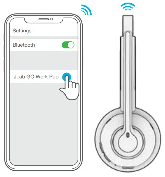 JLAB FIT2 BLK BOX Audio Fit 2 0 Sport Earbuds - BLUETOOTH PAIRING 3