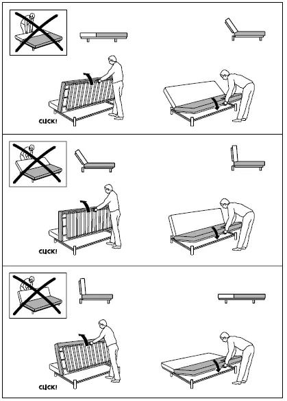 Ikea Beddinge 2 seat sofa Bed - 1