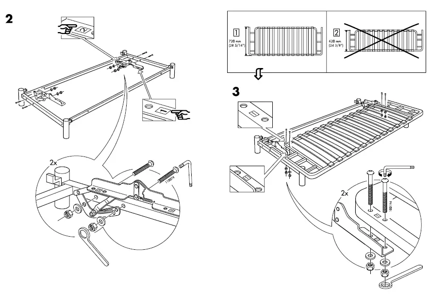 Ikea Beddinge 2 seat sofa Bed - 4