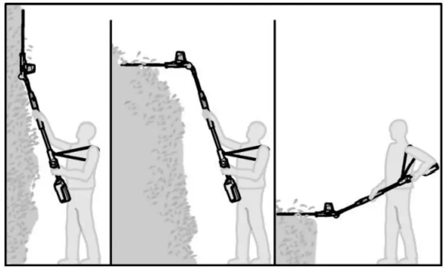 EB918D 40V Lithium-Ion Cordless Pole Hedge Trimmer Assembly & Operation illustration