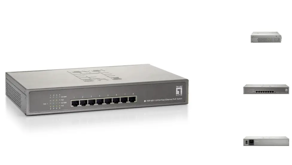 equip-FEP-0811W250-8-Port-Fast-Ethernet-PoE-FIG-1