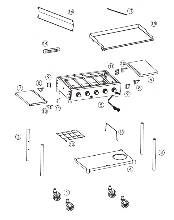Royal-Gourmet-GB5000S-Deluxe-5-Burner-Stainless-Steel-Gas-Griddle-fig- (4)
