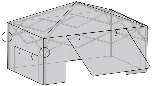 EAGLE PEAK GH24 GRN AZ 6ft 4 ft Foldable Greenhouse Canopy - LOCK THE FRAME 1