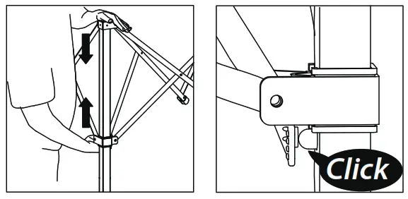 EAGLE PEAK GH24 GRN AZ 6ft 4 ft Foldable Greenhouse Canopy - LOCK THE FRAME