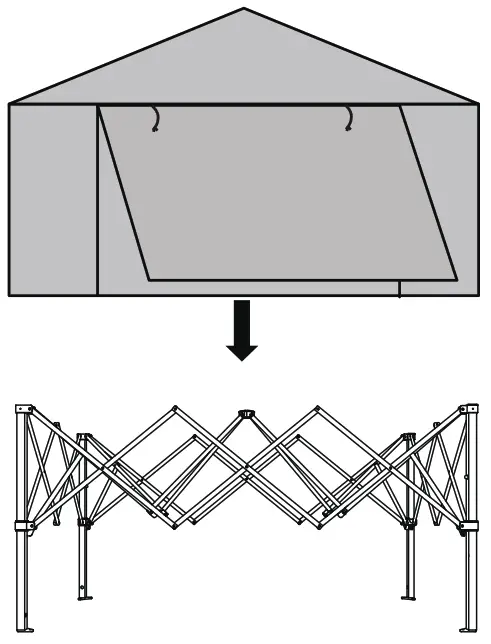 EAGLE PEAK GH24 GRN AZ 6ft 4 ft Foldable Greenhouse Canopy - THE PE TOP2