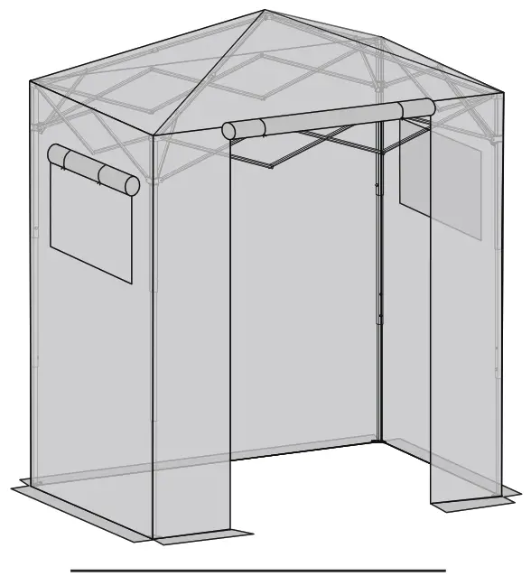 EAGLE PEAK GH24 GRN AZ 6ft 4 ft Foldable Greenhouse Canopy